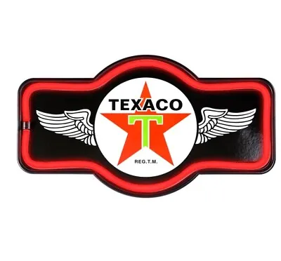 Vintage Texaco Neon LED Light Rope Marquee Sign - Led Neon Light Up Sign • $42.50