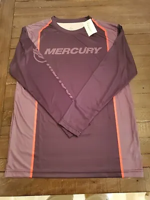 Mercury Motors Fishing Long Sleeve Shirt Fast Sustainable Products F.S.P. Size L • $19.99