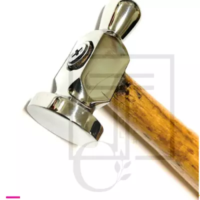 Chasing Hammer 1-1/4  Flat Face Repouse Jewelry Silversmiths Metalwork 32mm • £12.99