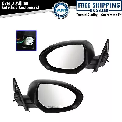 Mirror Power Heated Signal LH Driver RH Passenger PAIR Set For 10-13 Mazda 3 • $92.02