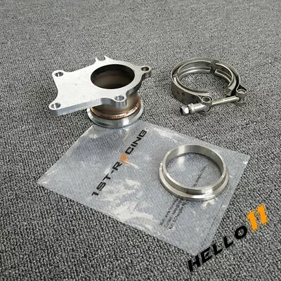 T3 T3/T4 5 Bolt Turbo Dump Pipe Flange To 2.5 Inch V Band Conversion Adaptor Kit • $61.09