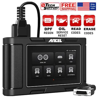 24V Heavy Duty Truck Diagnostic Scanner All System DPF Regen OBD2 Car Scan Tool  • $299.99