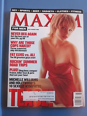 MICHELLE WILLIAMS Magazine MAXIM July August 1999 • $9.99