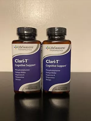 Life Seasons Clari-T Cognitive Support Capsule - 120 Count (2 Bottles Of 60) • $33.99