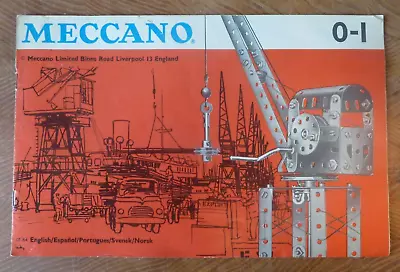 Meccano Instructions 0-1 Crane Ship Etc 01/64 • £1.99