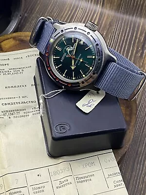 ☭ Watch Vostok Titanium 2416 Scuba 21 Jewels Amphibian Diver Soviet USSR Vintage • $1390