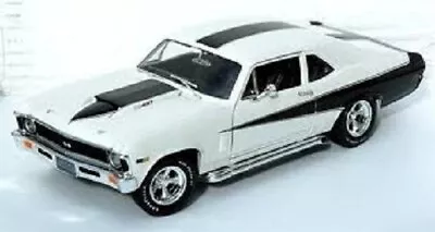 *RARE* 1/18 Ertl - 1969 Baldwin Motion Nova *White/Black - 1/2500* • $115.99