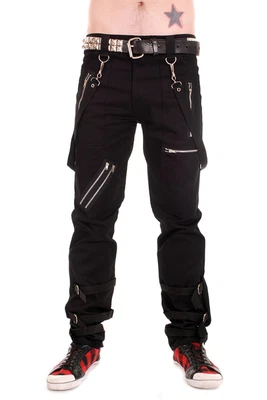 £37.99 • Buy Tiger Of London Black Strap Bondage Trousers. Punk