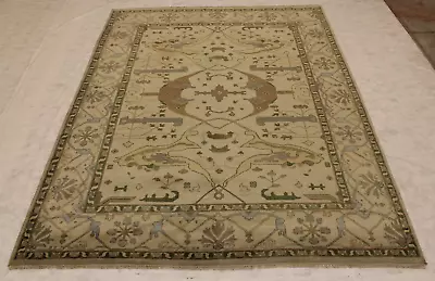 9'4  X 12'5  Ft. Oushak Vegetable Dye Wool Hand Knotted Oriental Authentic Rug • $1780