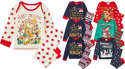 £5.99 • Buy Kids Christmas Pyjamas Babies Boys Girls Xmas Nightwear Pyjama PJs 0-13 Years