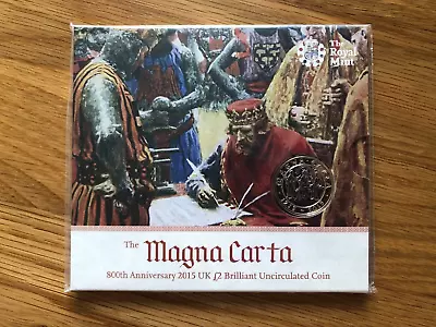 2015 Magna Carta Brilliant Uncirculated £2 Coin Pack • £9.99