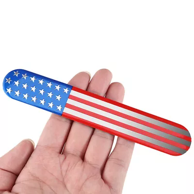 2pack 6  X 1  3D American Flag Emblem Metal Sticker Badge Decal Decor Car Trucks • $2.65