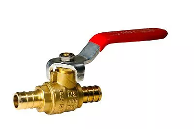 4 Pieces 1/2  Pex Ball Valve With Handle Red 24-2-1=4X (4 Packs) 4 • $38.09