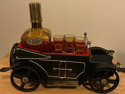 Antique Vintage Music Box  Car Model -t Decanter With Shot Glasses Rare Sale !! • $100