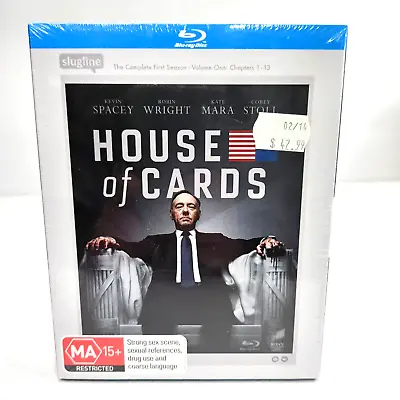 HOUSE OF CARDS: SEASON ONE - VOL. 1 EPS 1-13 - Kevin Spacey - NEW BLURAY • $13.99