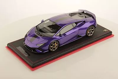 Lamborghini Huracan Tecnica Viola Pasifae With Black Livery In 1:18 Scale By MR  • $532.22