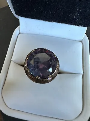 14k  Gold Sapphire -Color Changing Sapphire Ring  Vintage • $489.35