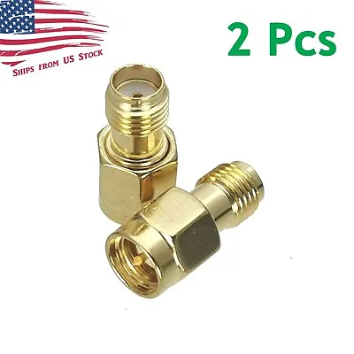 2Pcs SMA Female To SMA Male Series RF Coaxial Adapter Connector 2X US Stock • $6.49