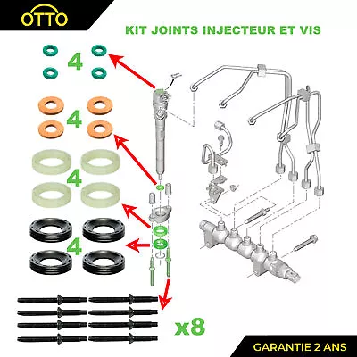 £21.24 • Buy Seal Kit Injector For Berlingo, C4, C5, Focus, 207 1.6HDi=189173 3M5Q9E56