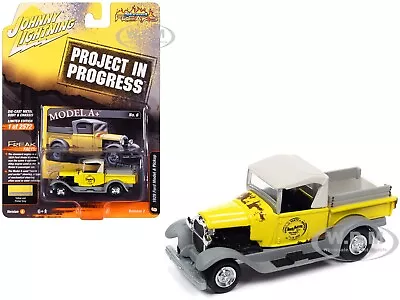 1929 Ford Model A Pickup Yellow & Gray 1/64 Johnny Lightning Jlsf026-jlsp364 A • $8.99