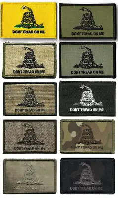 VELCRO® BRAND Fastener Morale HOOK Gadsden DTOM Don't Tread On Me Patches 3x2  • $5.95