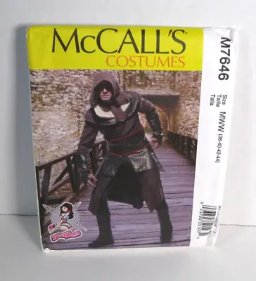 McCall's 7646 Medieval / Warrior Adult Costume Pattern Size MWW 38-44  Uncut • $12.99