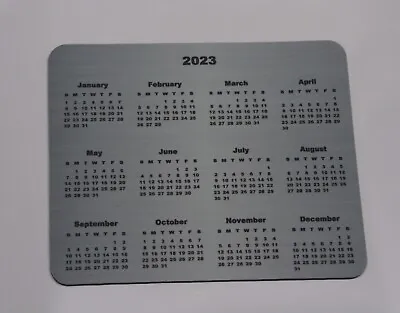 GRAY Calendar 2024 Computer Mouse Pad • $11.99