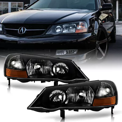 Black Housing Headlight Driving Signal Lamp For 02-03 Acura TL Xenon HID Model • $154.02