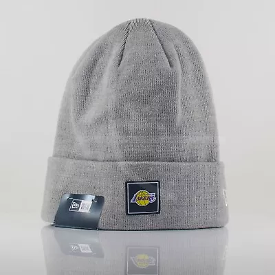 New Era Beanie Hat - NBA Team Cuff Knit - Los Angeles Lakers - Grey/Team • £23.99