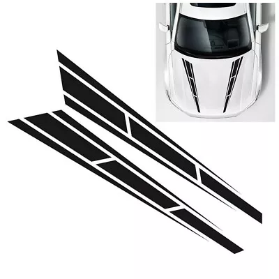 Racing Stripes Graphics Decal Hood Sticker Car Front Stickers Decor 80*12cm • £6.86