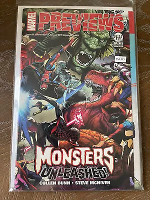 Previews Monsters Unleashed #16 Marvel Comic Book High Grade 7.0 Ts4-121 • $7.99