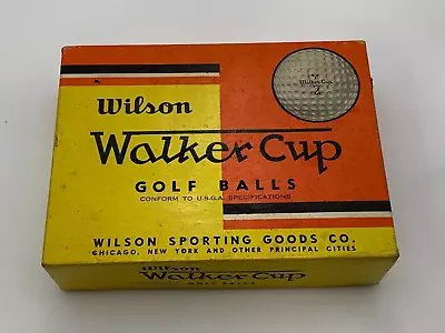 Vintage Wilson Walker Cup Golf Balls Unused Box Rare • $128.48