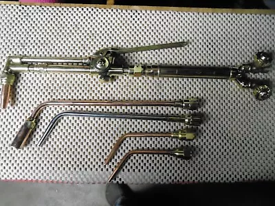 Victor 550J Cutting Torch J100 Torch Handle Rosebud & J- Brazing Tips (3) • $239