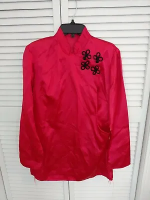 Red Silk Chinese Dance Blouse Adult S-M • $18