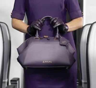 Zac Posen Passport Plum Satchel Purse/Handbag Exclusive For Delta Airlines • $149.95