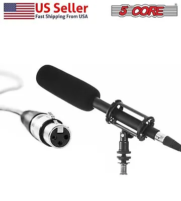 5Core SuperCardioid Shotgun Condenser Microphone Video DSLR Camera Interview Mic • $23.99