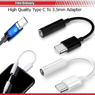 £3.95 • Buy Universal USB Type C To 3.5mm Audio Headphones Jack Adapter For All Mobile Phone