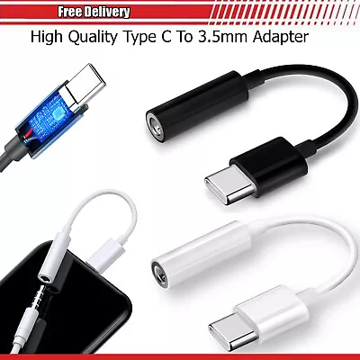 Universal USB Type C To 3.5mm Audio Headphones Jack Adapter For All Mobile Phone • £2.95