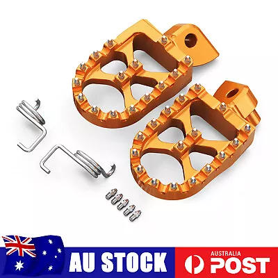 CNC Wide Foot Pegs Footrests For KTM EXC EXC-F 125 250 300 350 450 530 1998-2016 • $57.99