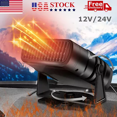 Portable Auto Heater Defroster DC 12/24V Car Heating Electric Travel Vehicle Fan • $14.30