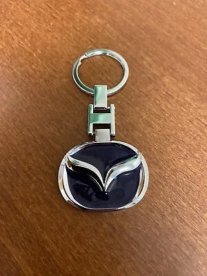 Mazda Logo Emblem 3D Logo Metal Double Sided Key Chain Keyring • $12.99