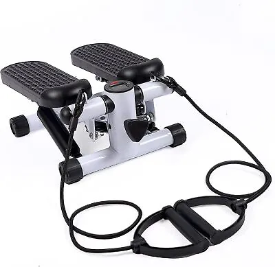 Mini Stepper Exercise Machine Stair Equipment With Resistance Bands LCD Monitor • $39.49