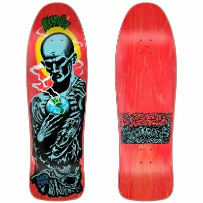 Santa Cruz Jeff Kendall ATOMIC MAN Skateboard Deck RED STAIN • $69.99