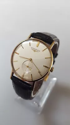 Vintage Swiss Longines 9ct Gold Ref:13113 Calibre 19.4 Manual Men's Watch & Box. • £895