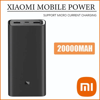 $65 • Buy Power Bank 3 Mi Power Bankwith Triple USB Output USB-C 45W Two-way Quick
