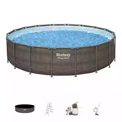 Power Steel Above Ground Pool Set 18 X 48 Sand Filter Durable Construction NEW • $515