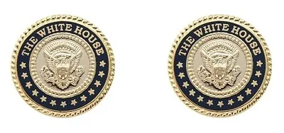 Cuff Links 24 K Gold-plated White House Cobalt  • $39.99