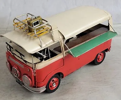 Jayland Large Scale Tin Plate Vw Samba Bus With Brief Case Home Office Decor Dea • $79.95