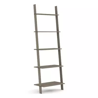 Ladder Shelving Unit 5 Shelves Grey Corona Waxed Living Home Furniture Unit • £44.99