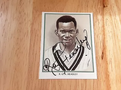 £7.99 • Buy RON HEADLEY (West Indies) Signed CPS Worcestershire Test Cricketers Trading Card